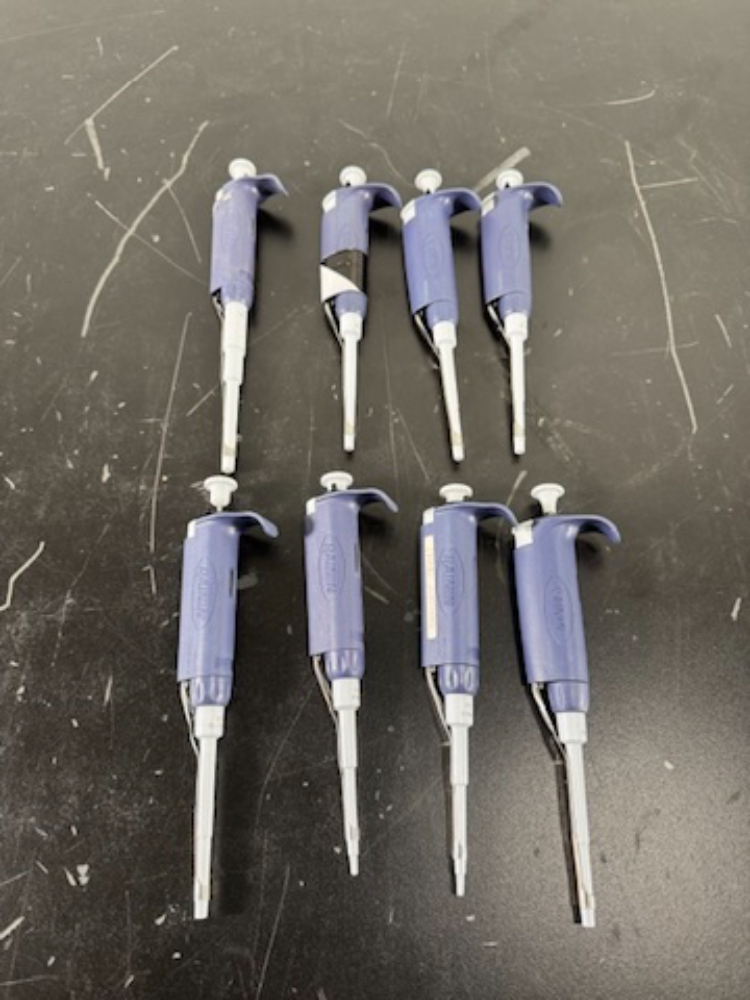 Image of Rainin Pipet Lite Single Channel Pipettes - Quantity 8
